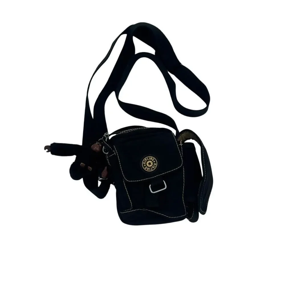 Kipling Women's Adjustable Strap Logo Crossbody Gorilla Charm Belt Bag One Size